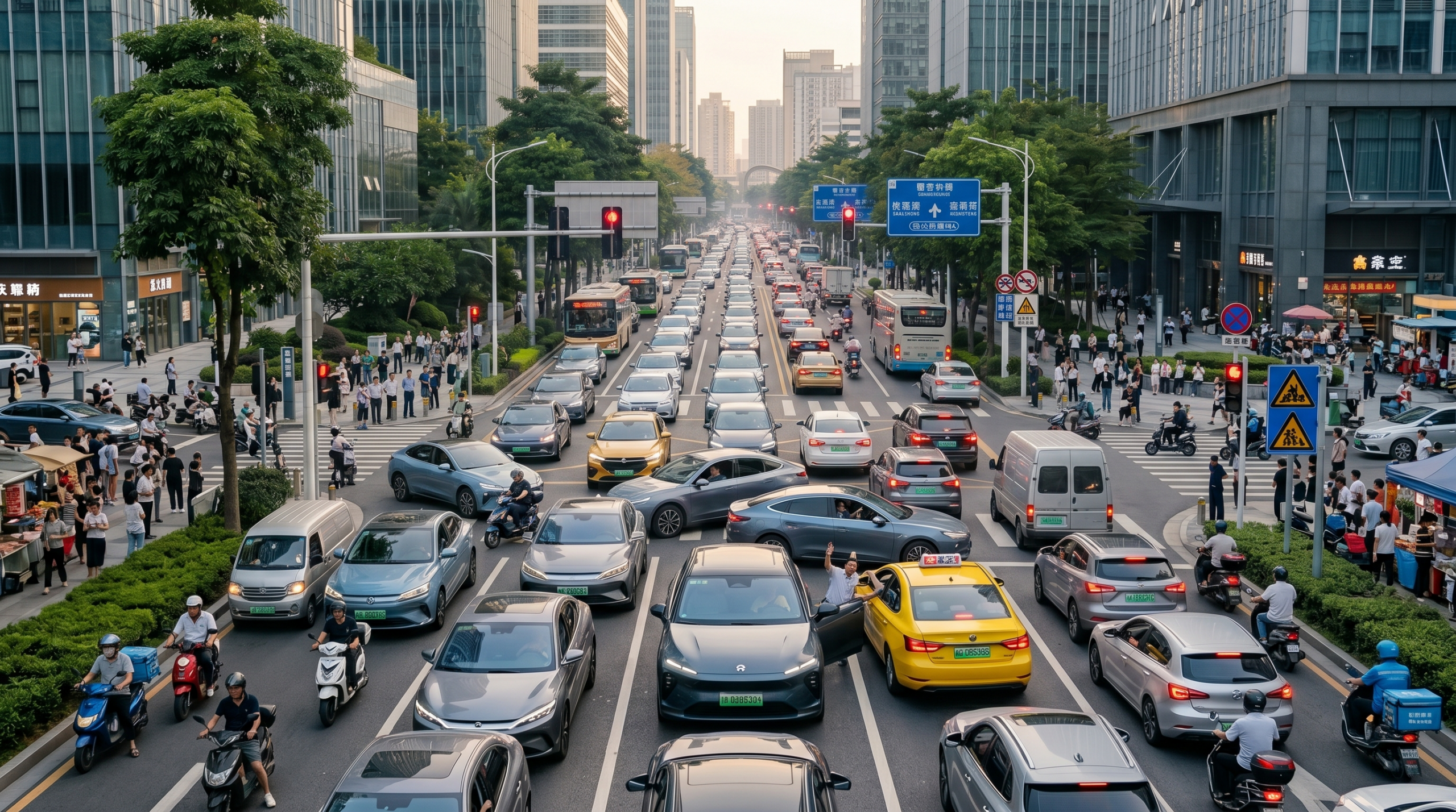 Chinesischer Straßenverkehr
