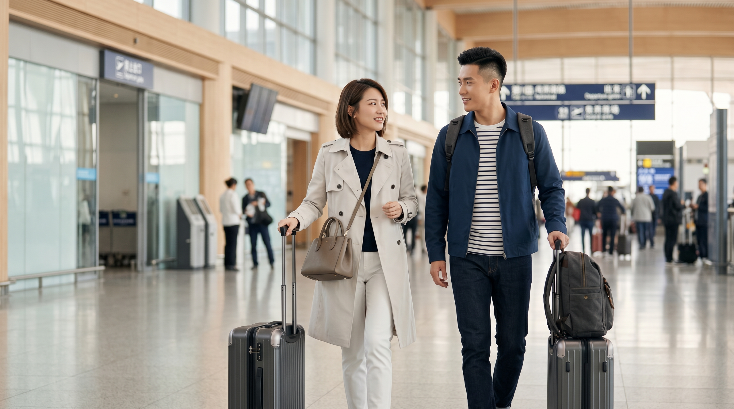 Ein chinesisches Paar auf Reisen